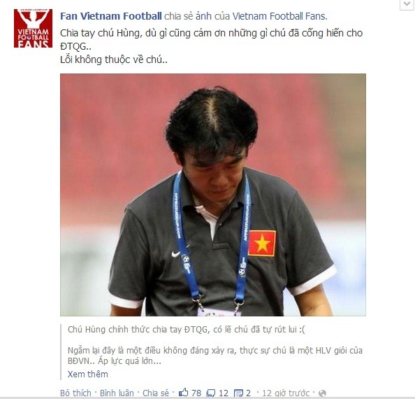 Người hâm mộ bóng đá Việt Nam đều hiểu lỗi không chỉ thuộc về riêng ông Phan Thanh Hùng.